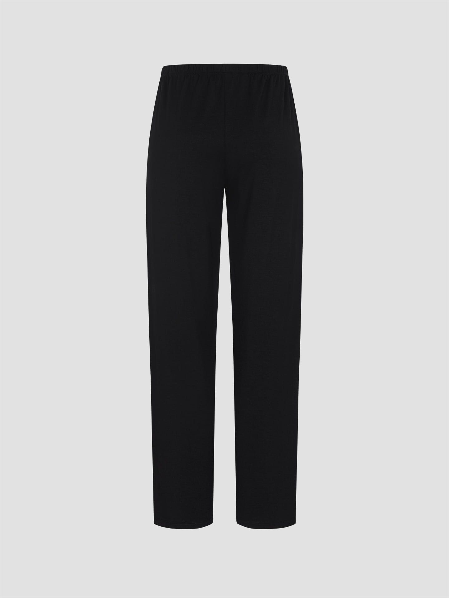Light Touch Long Sleep Pants black 38